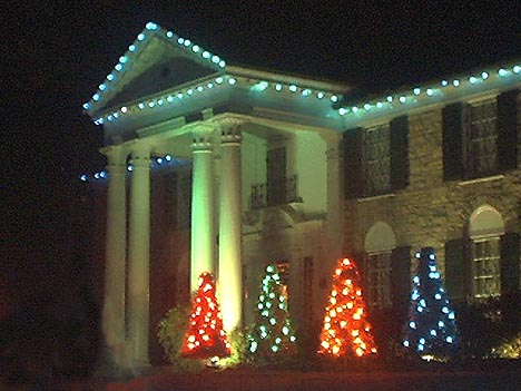 Graceland at night