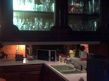 kitchen where the PB and Banana sandwiches were made